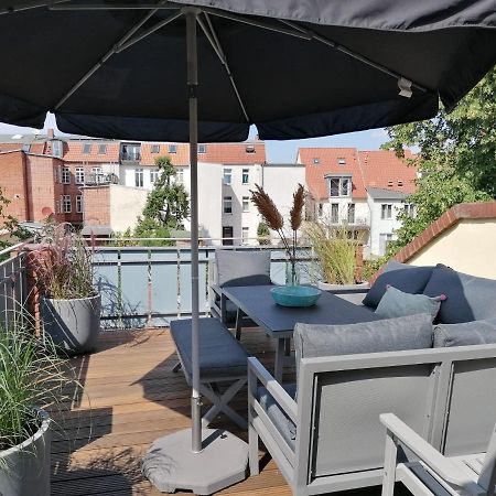 Townhouse Altstadt Wismar Upper Apartment Mit Zwei Terrassen Exterior photo